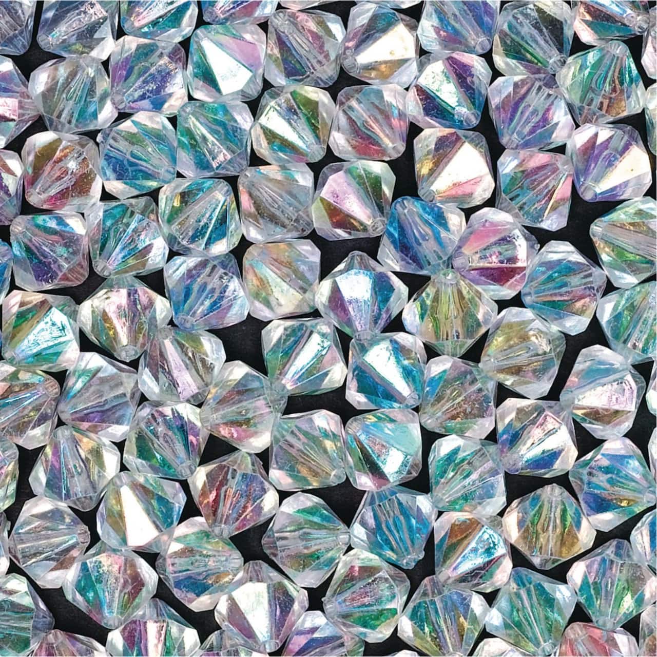 Color Splash!® Faux Crystal Bicone Plastic Beads, 12mm